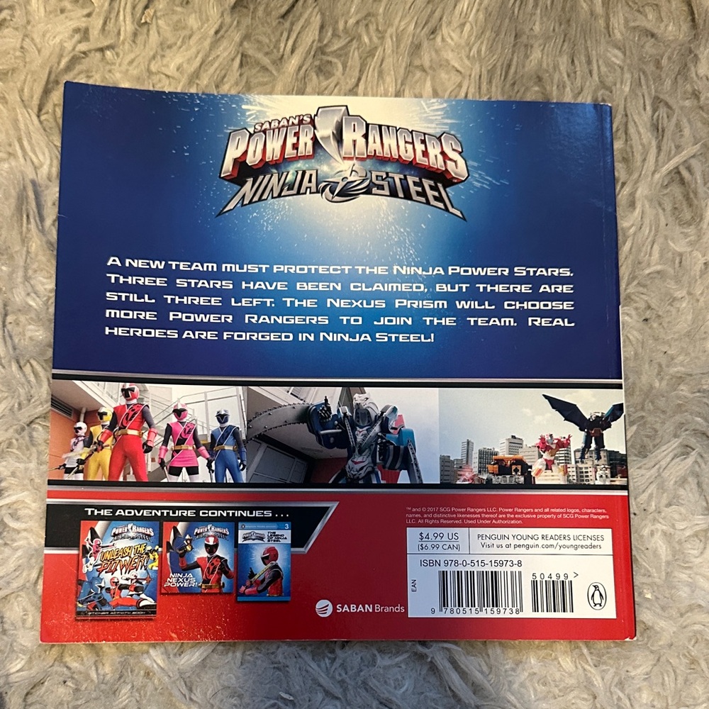 Power Rangers Ninja Steel Paperback Book Set - Picture 7 of 11